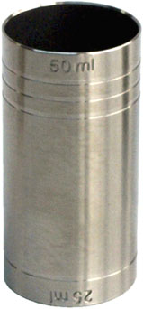 Barov&aacute; odměrka nerez 25/50 ml  Art.N 975