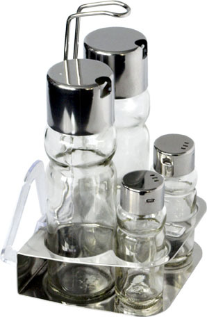 Condiment glass set. Art. N 217