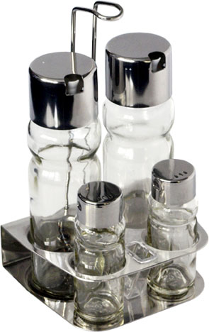 Condiment glass set. Art. N 218
