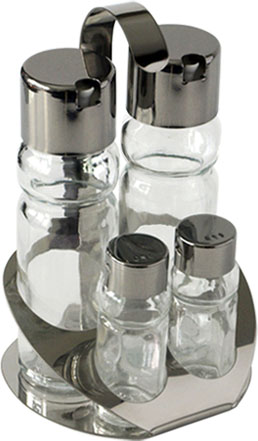 Condiment glass set. Art. N 216
